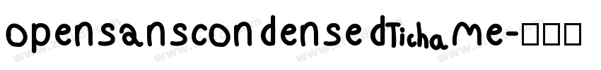 opensanscondensed me字体转换